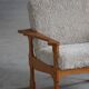 Danois Moderne, Paire de Fauteuils Lounge en Chêne et Laine d'Agneau, Henning Kjærnulf, 1960s