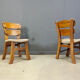 Vintage brutalist dining chairs, set of 5 - 1960s