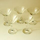 Set of 5 original liqueur glasses, direct from the 1950s