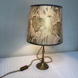 Lampe à poser pied laiton