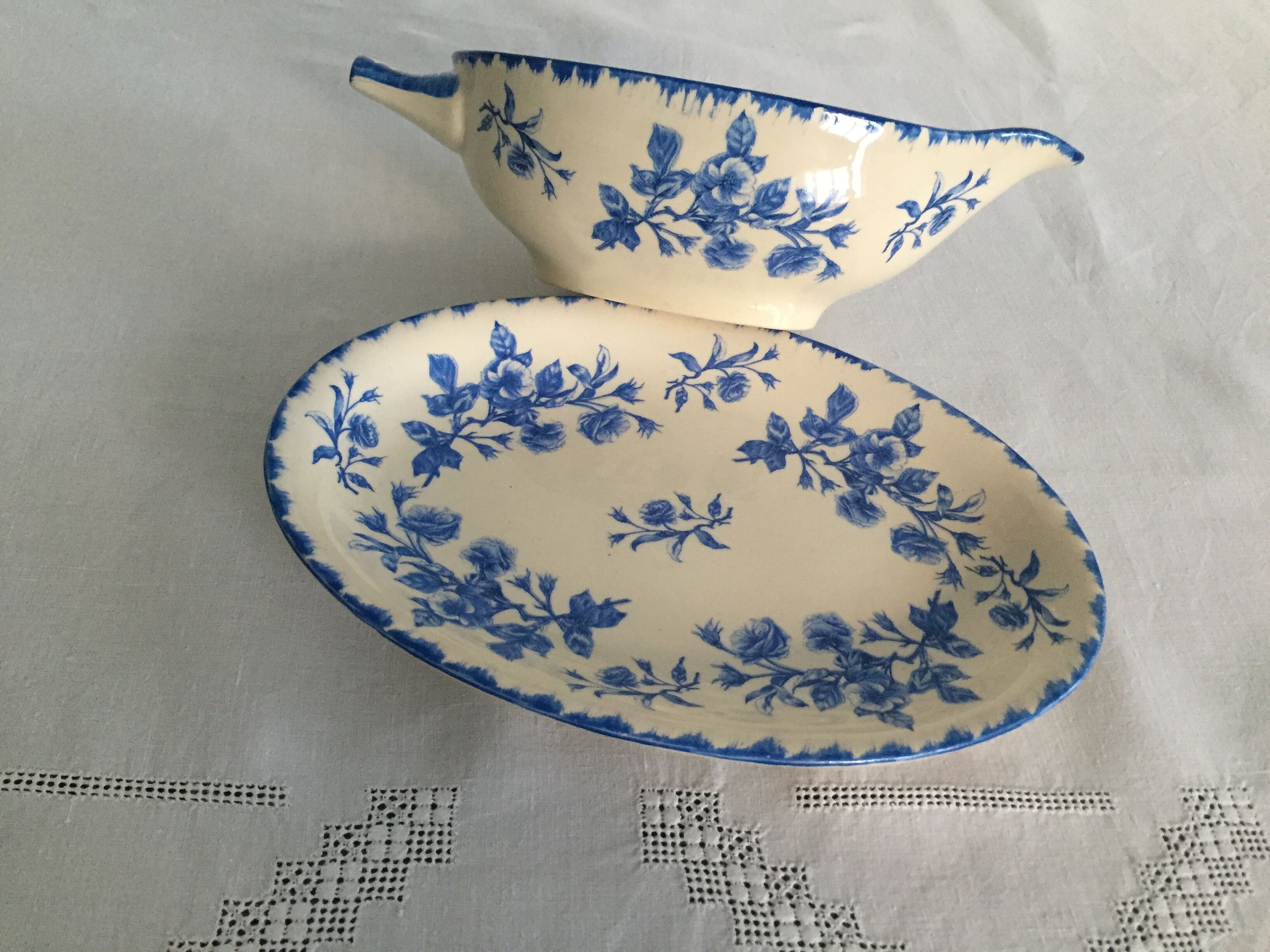 Set of dishes, salad bowl, soup kitchen - blue decor