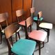 Set of 6 vintage 50s chairs