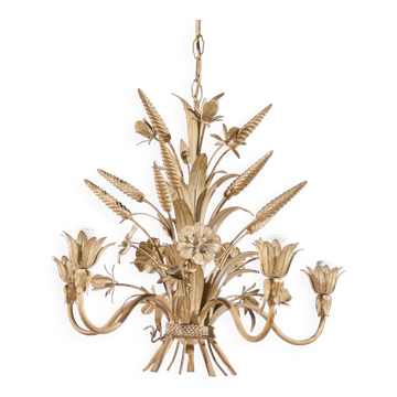Sheaf of wheat chandelier beige Hans Kögl – Maison Charles style