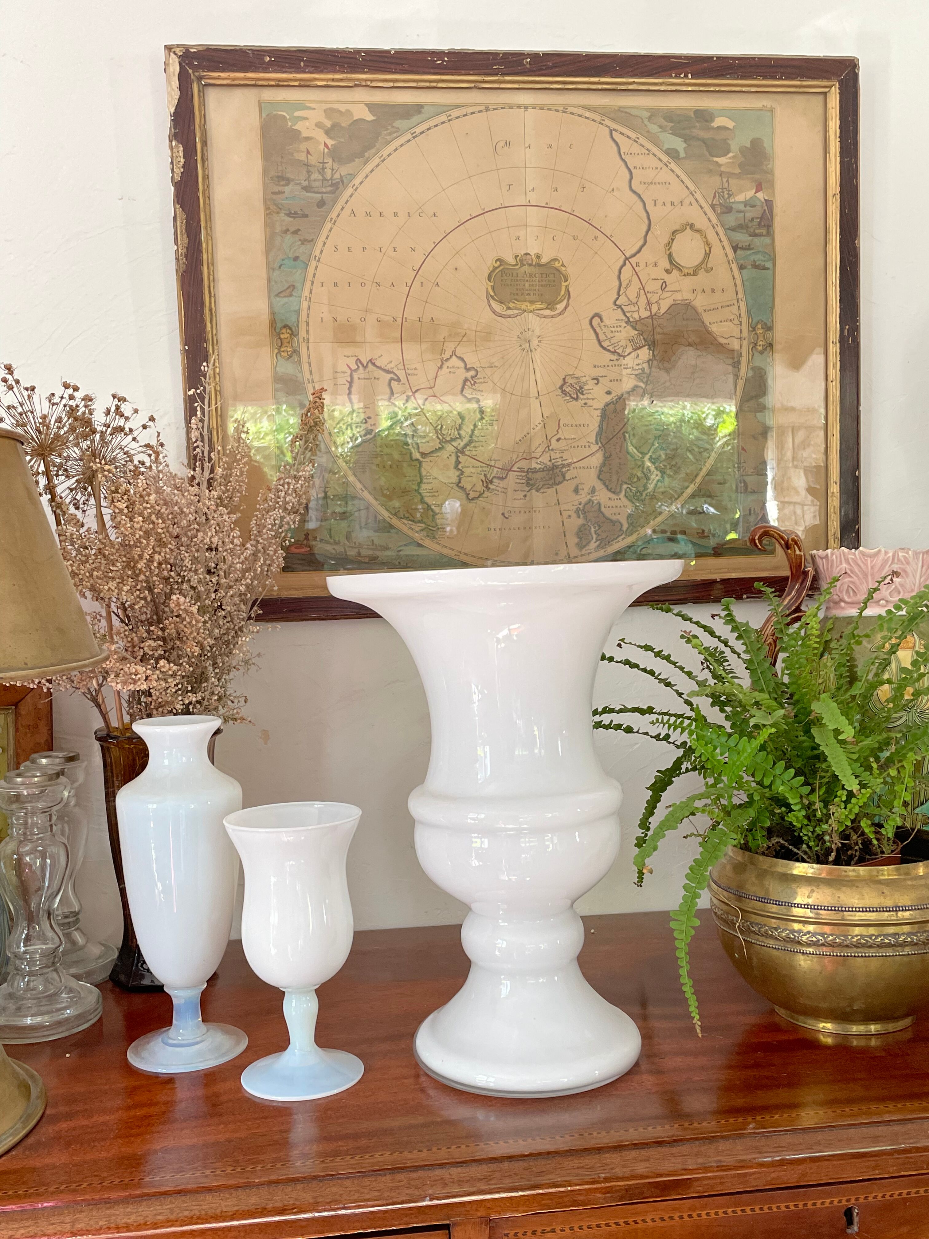 Vase Médicis blanc 34cm