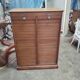 Double curtain cabinet in oak "notary's furniture"