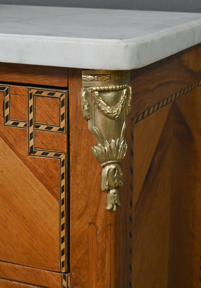 Petite Commode en Acajou, style Transition Louis XV / Louis XVI – Début XXe