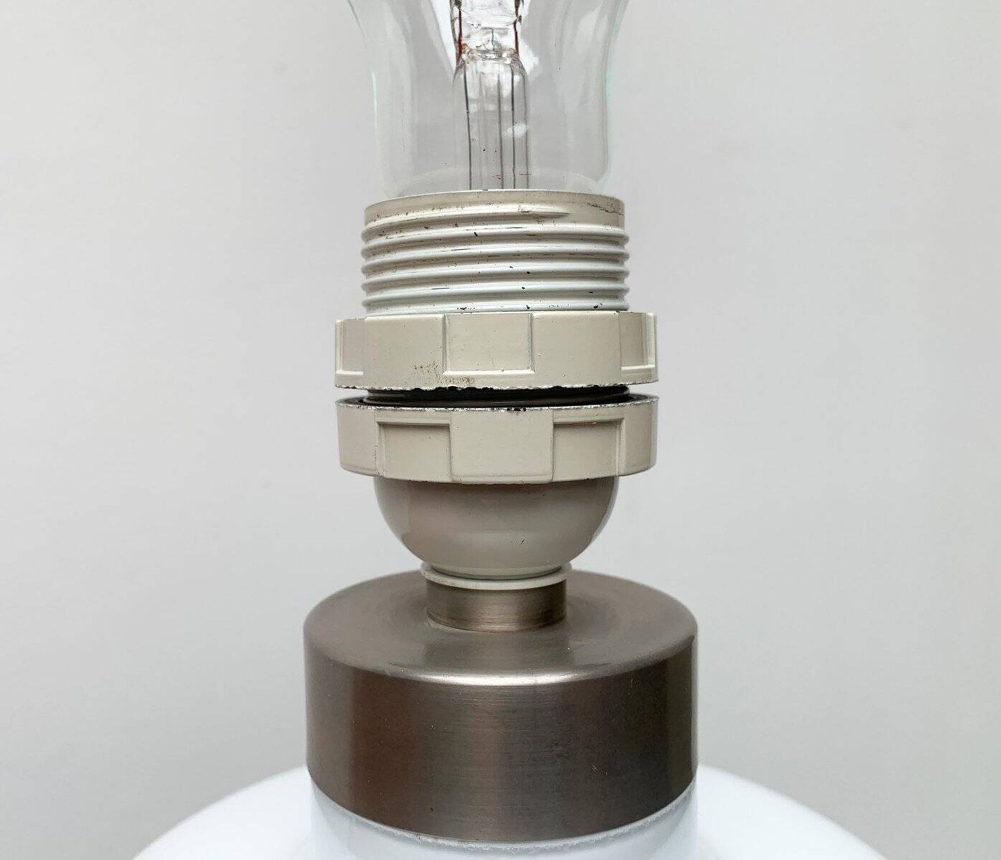 Lampe de table Apoteker en verre danoise vintage par Sidse Werner pour Holmegaard