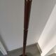 Scandinavian floor lamp in teak and brass, 1960