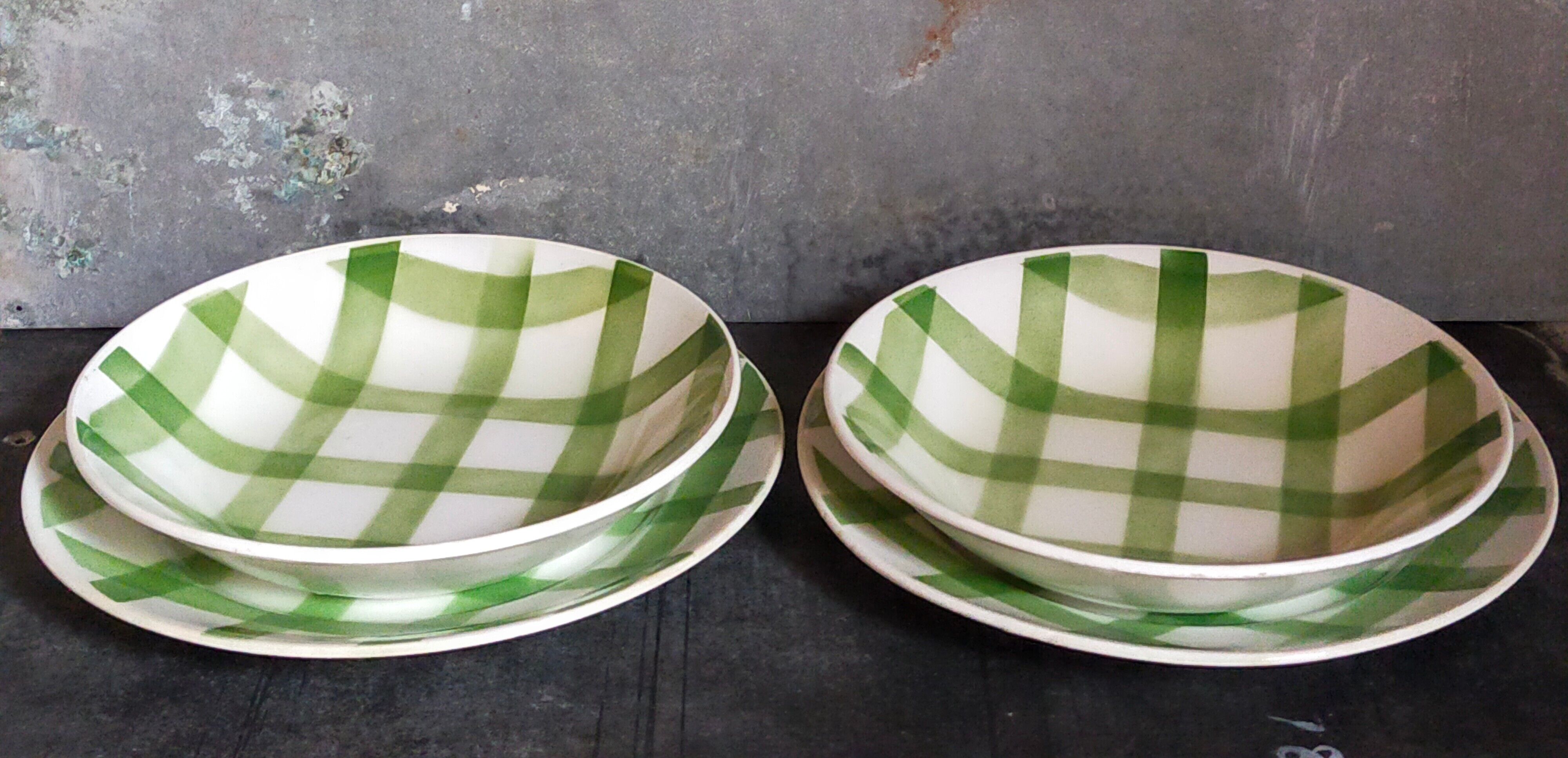 Set of plates Moulin des Loups vintage