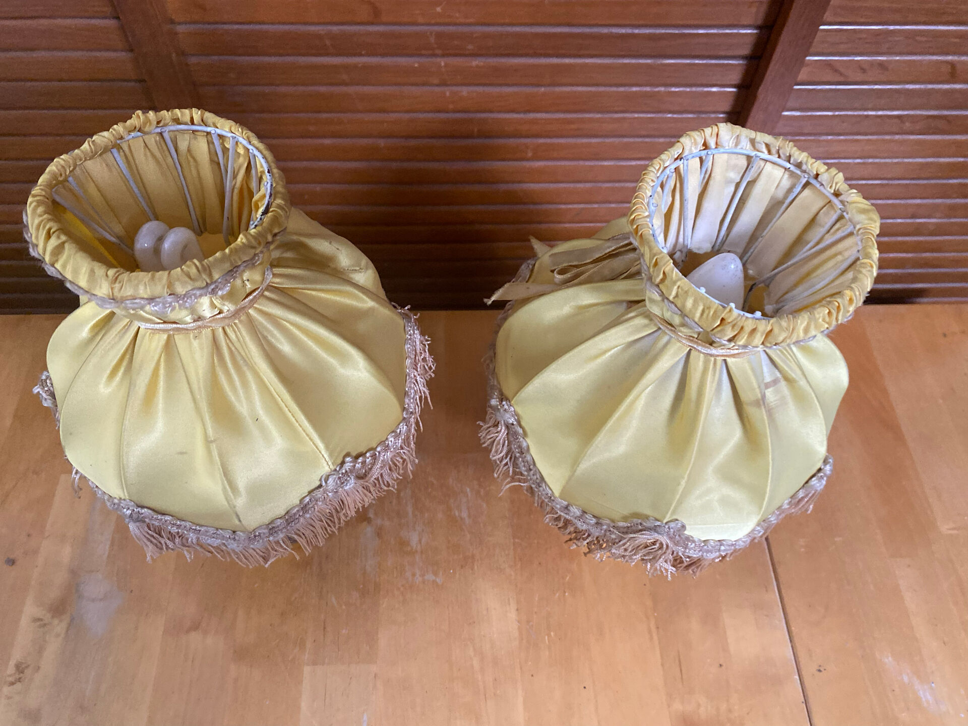Pair of antique bedside lamps artistic creations ca gilded bronze fr