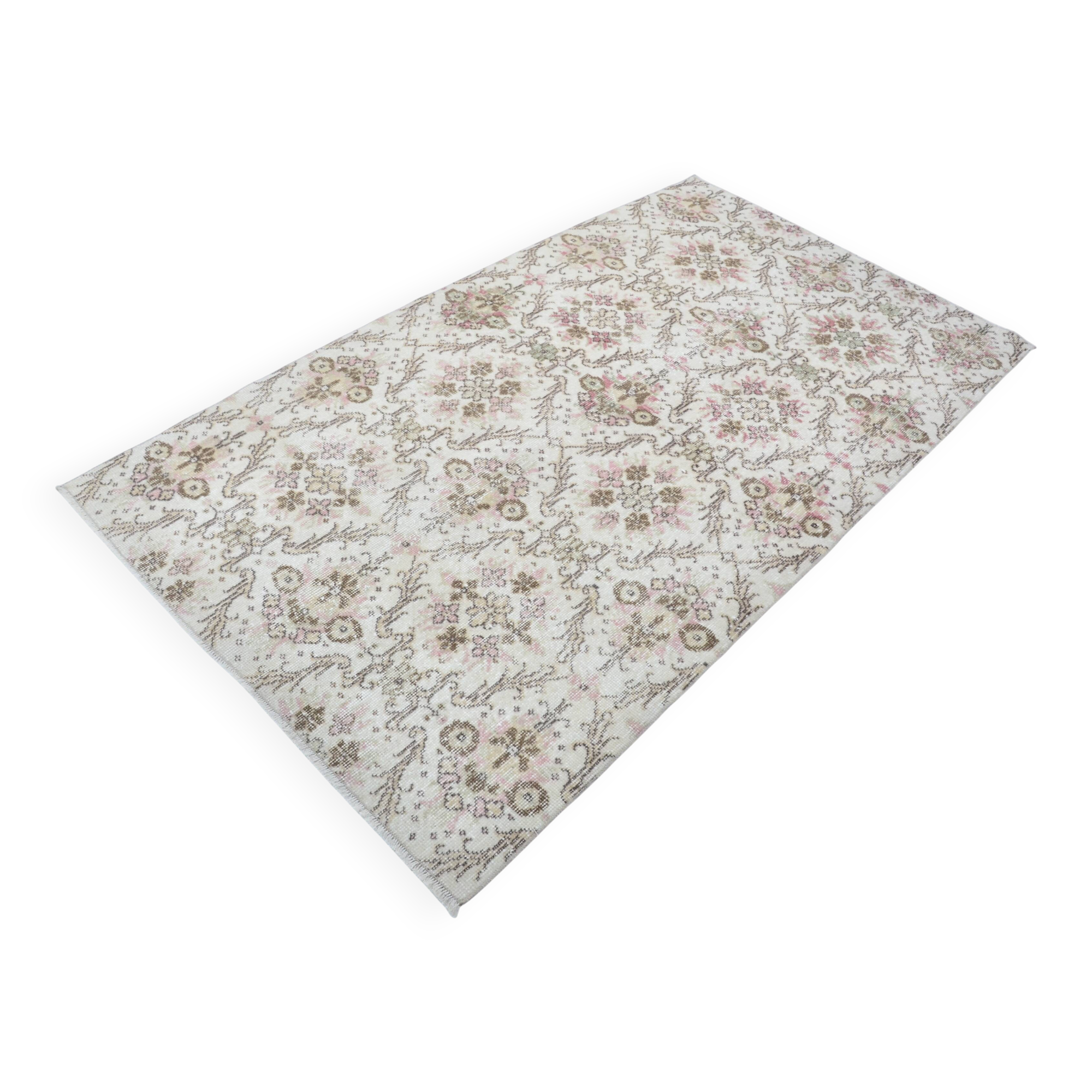 Oushak Geometric Wool Carpet sku 3223