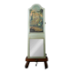 Painted wooden trumeau mirror, Louis XV style – first part of the 20th century