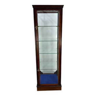 Beautiful mahogany museum display cabinet from England, circa 1925.