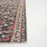 3x12 Persian Navy Blue Runner Rug, 80x378Cm