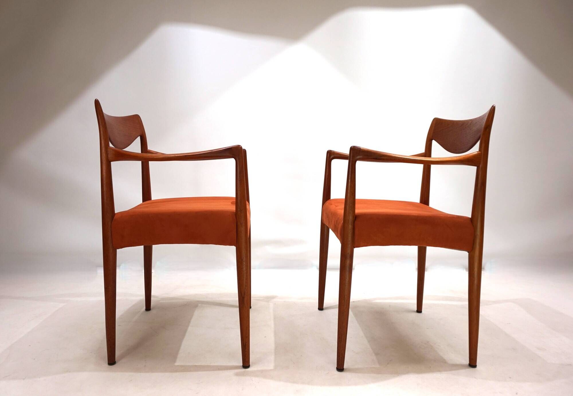 Set of 2 Gustav Bahus Bambi teak chairs by Rolf Rastad & Adolf Relling, 196