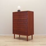 Commode en teck, design danois, années 1970, fabrication : Danemark