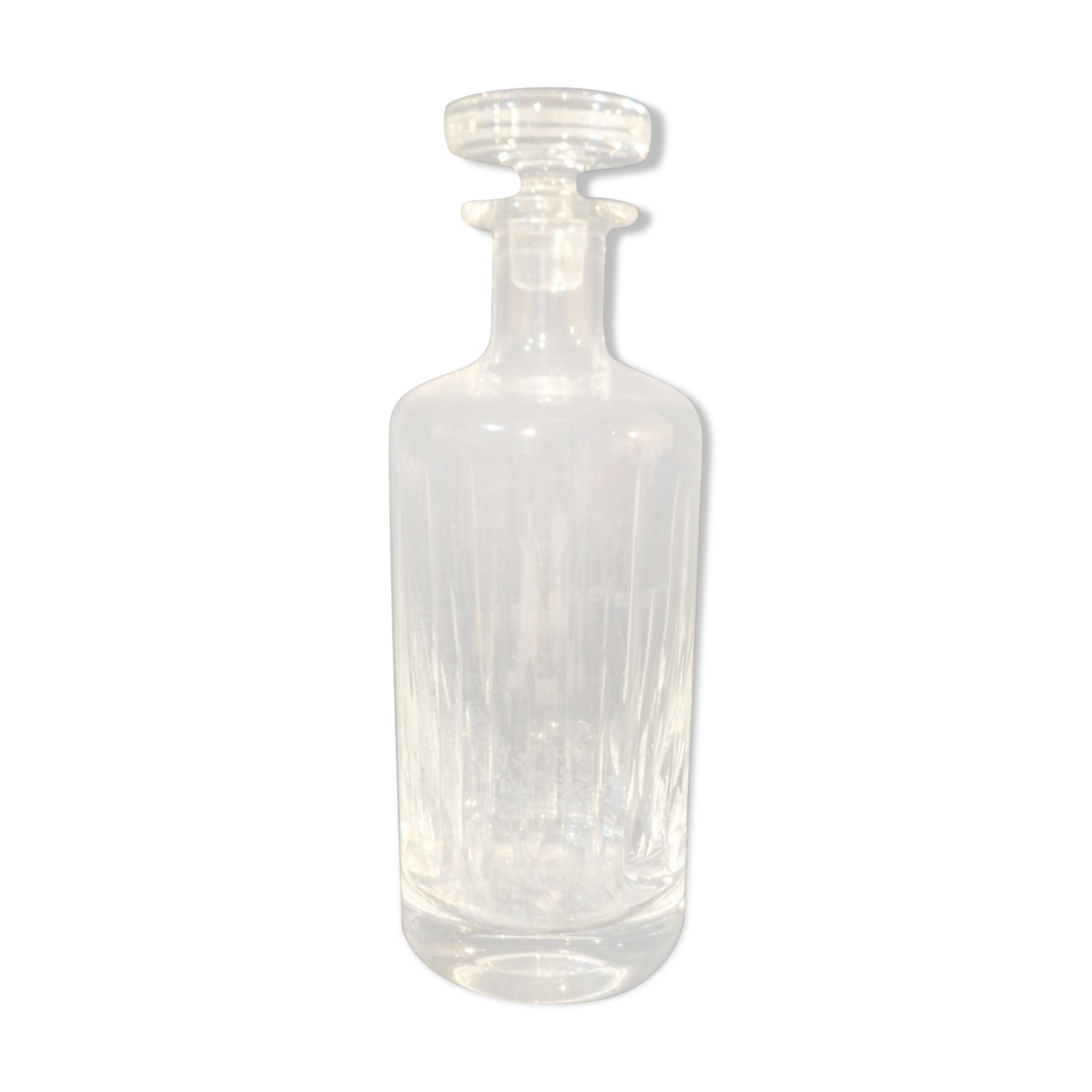 Bohemian baccarat-sized crystal whiskey carafe