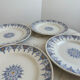 Lot de 4 assiettes Terre de fer St Amand