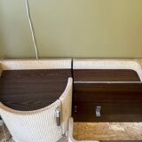 Headboard set with bedside tables
