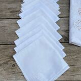 White old tablecloth and towels