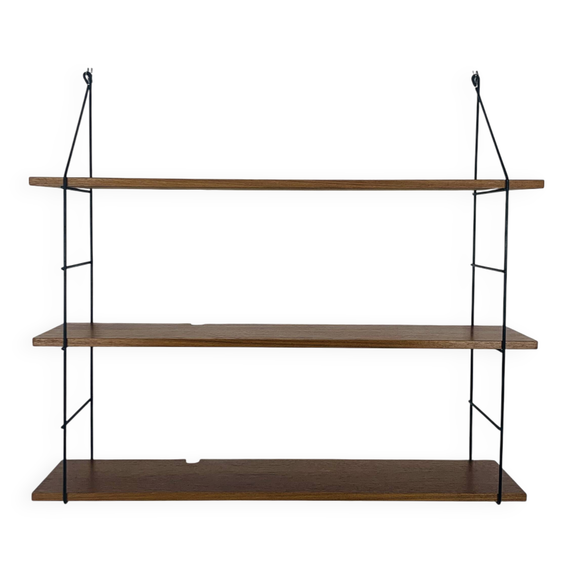 String shelf, teak and metal, 1960s