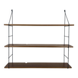 Etagère string, teck et métal, années 60