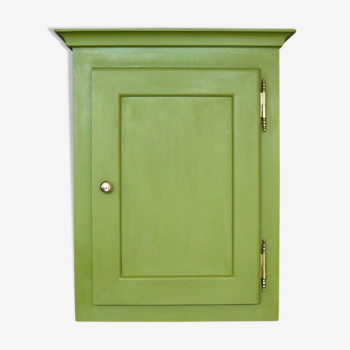 Green cabinet to hang painted and waxed