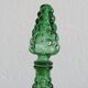 Carafe Italian bottle in vintage green empoli glass