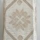 Pair swedish vintage crochete textile wall lamp, "näversom" handmade