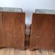 Duo of bedside tables in beech wood art deco 30s