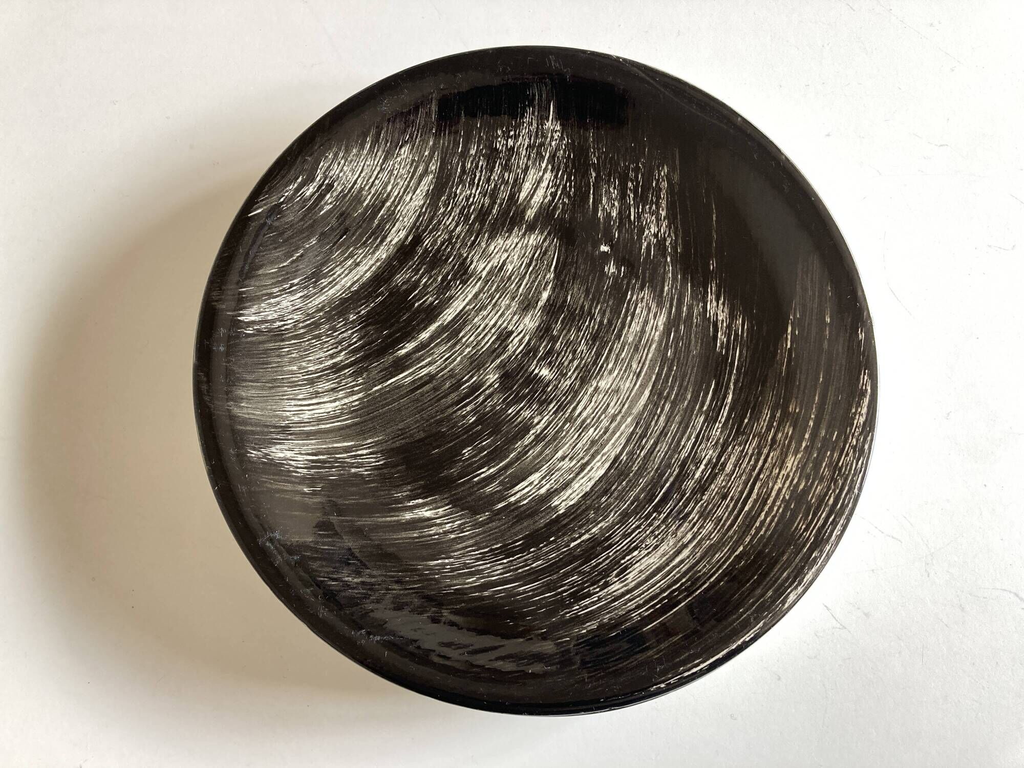 Set of 6 plates Soulages Gulf Juan in Salins earthenware 1960