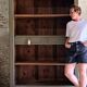 Renovated antique walnut library | Louise