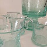 unsigned Biot bubble glass punch set