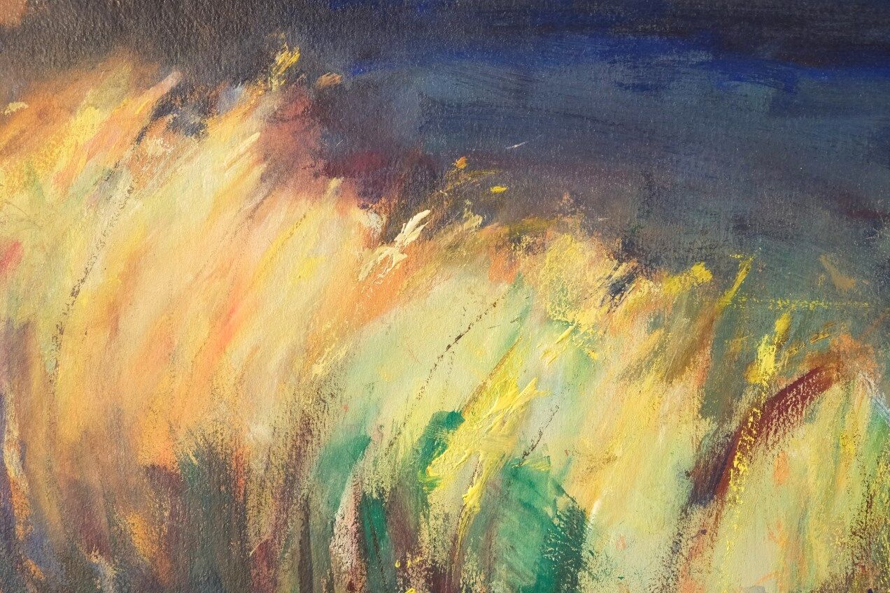 Arne Aspelin, Swedish Modern Painting, 1960s, Oil on Board.