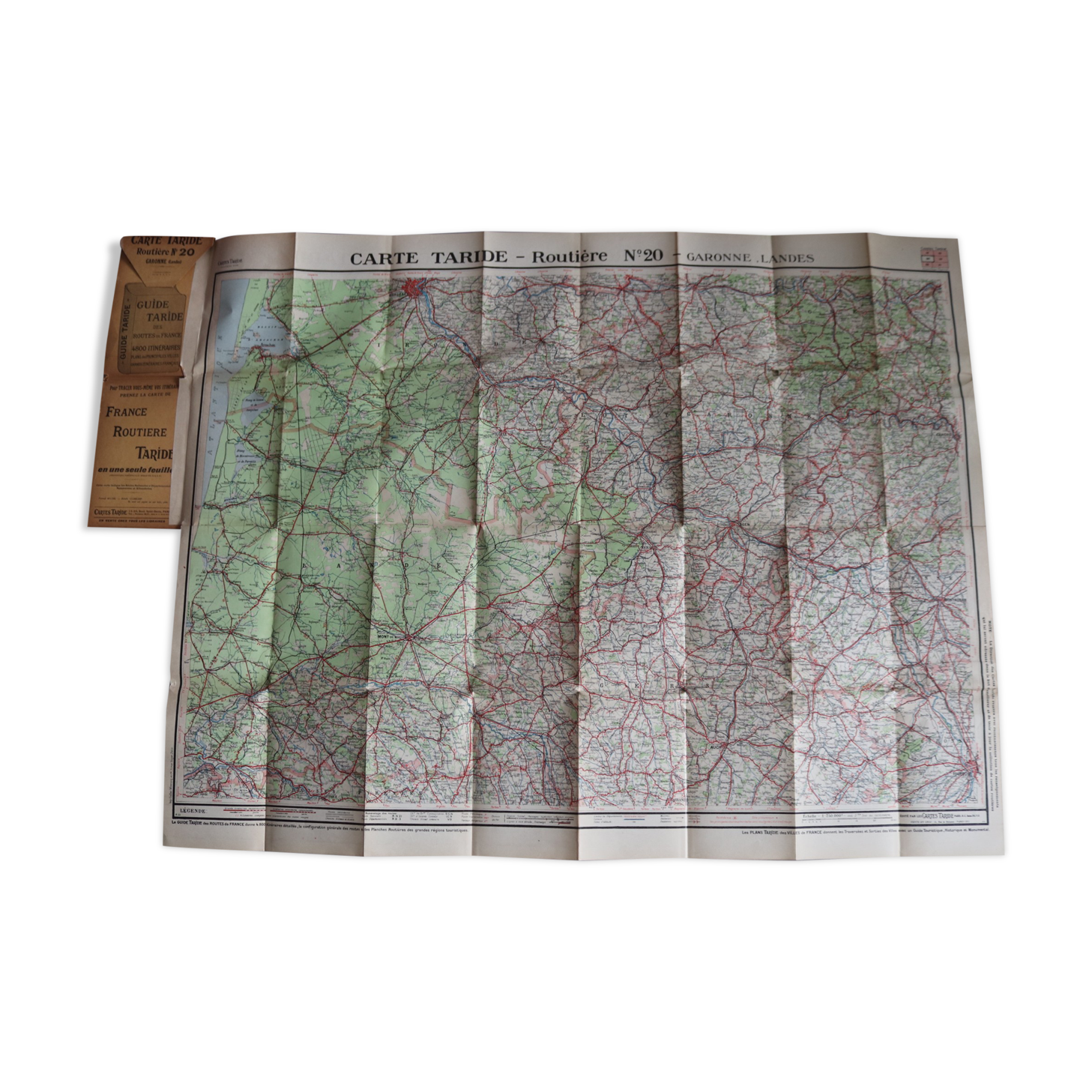 Road map 1920 "Garonne et landes"