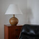 Lampe vintage en grès