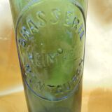 Ancienne bouteille de biere brasserie HEIM Montauban verre vert