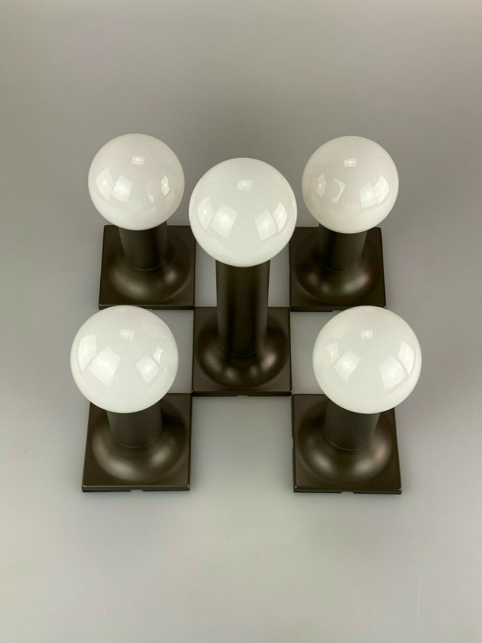 1960s 1970s tube wall lamps by Rolf Krüger for Staff