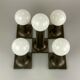 1960s 1970s tube wall lamps by Rolf Krüger for Staff