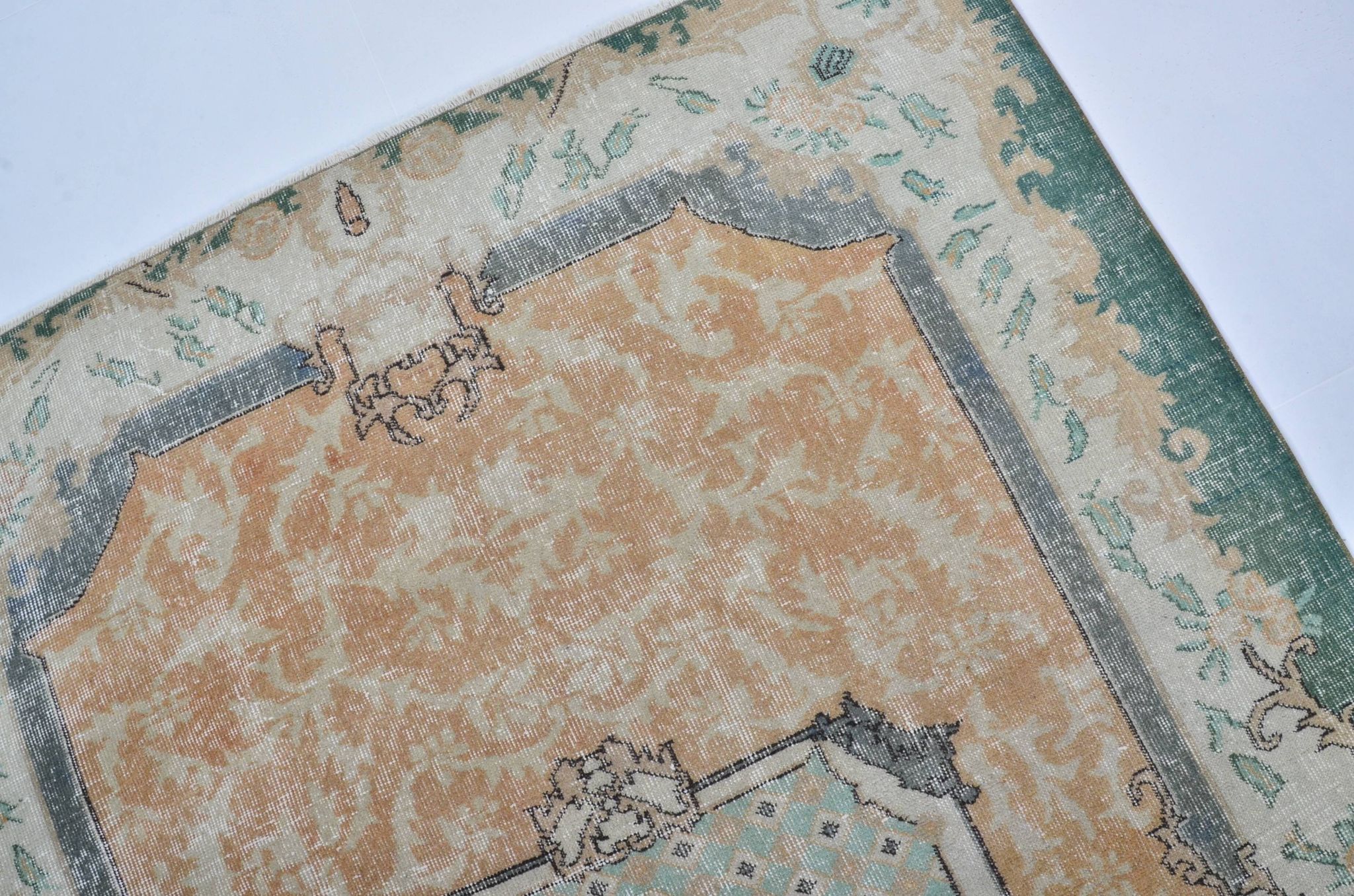 Oushak Turkish Vintage Rug sku 3244