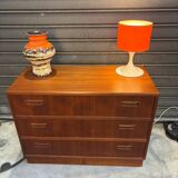 Scandinavian chest of drawers with 3 drawers, 1970s