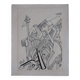 Painting drawing the city Jules Mougin, the poet postman Abstract art brut