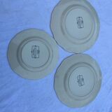 Plates obenai faience factory sarreguemines