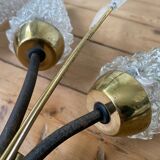 Pair of vintage mid-century tulip wall sconces from the 1950s