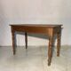 Vintage solid wood desk table - Elegant turned legs