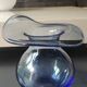 Bohemia Selection ball vase in handmade crystalline. Cobalt blue.