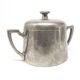 Art Deco sugar bowl, silver-plated brass, Germany, 1920s