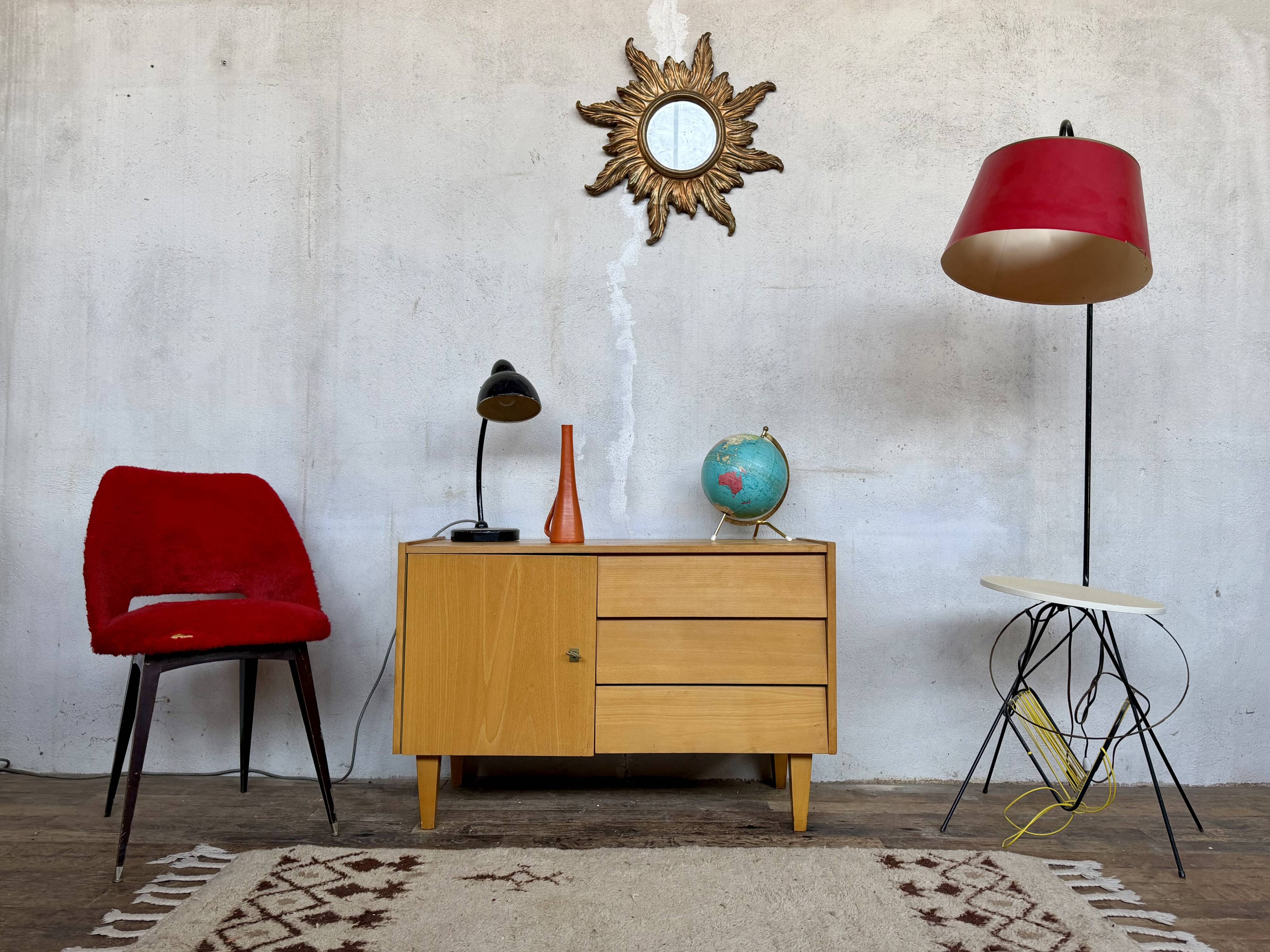 Enfilade meuble tv vintage look scandinave