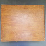 old paint box with dovetail assembly pallet