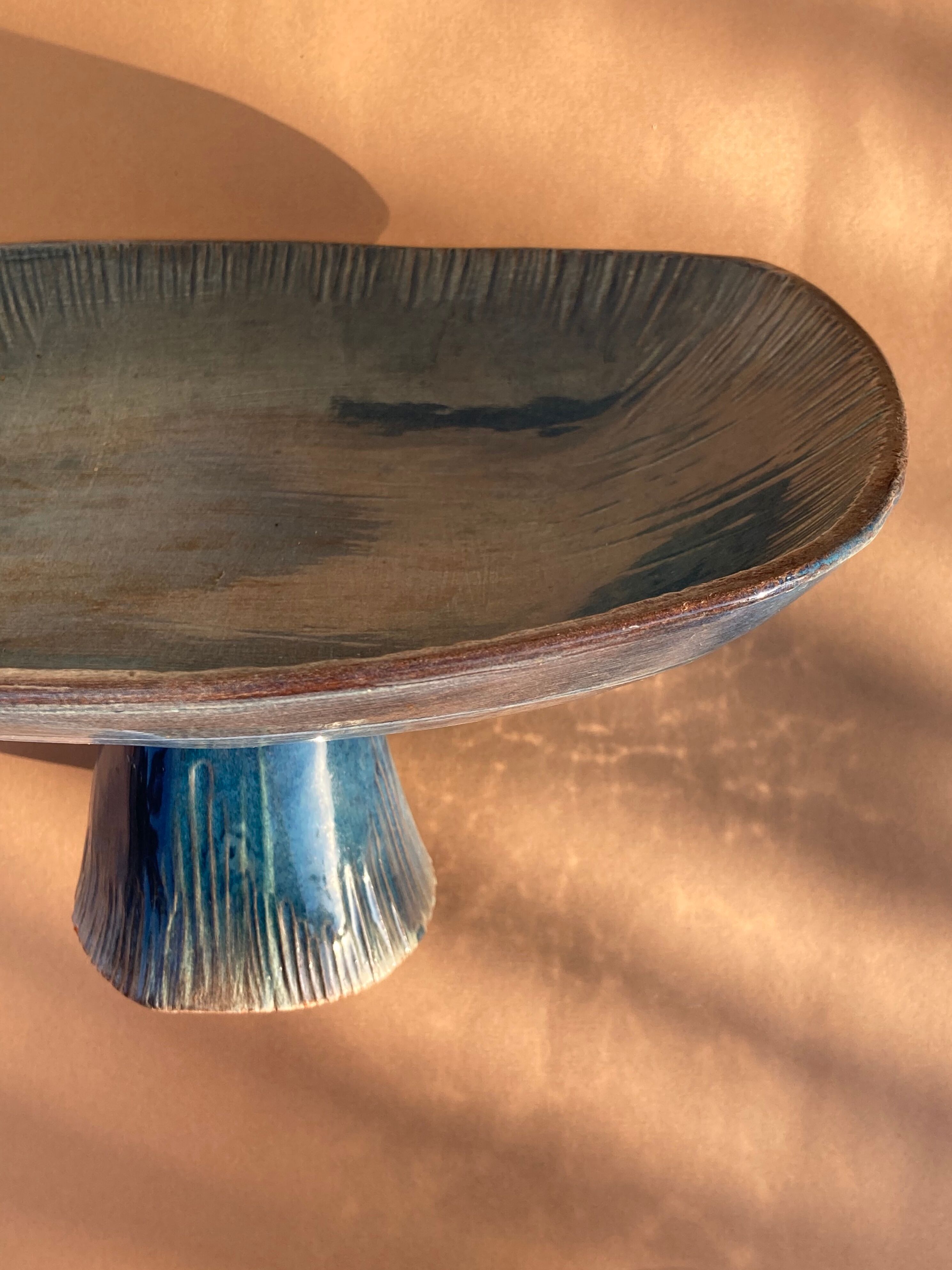 Service tray, ceramic plate cazaux